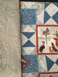Snowman Quilt with back fabric